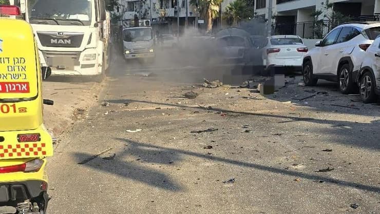זירת הפיצוץ בת"א