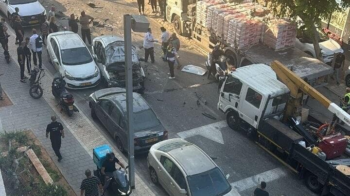 זירת הפיצוץ בת"א