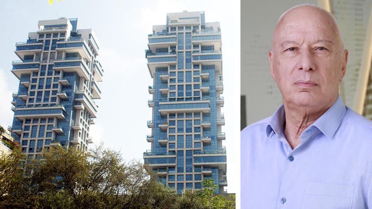 חיים כצמן, לצד מגדלי אקירוב בתל אביב (צילומים: ריאן פרויס, עמית שעל) חיים כצמן, לצד מגדלי אקירוב בתל אביב