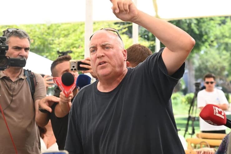 אייל אשל בטקס הנחת אבן פינה ל-1,000 בתים חדשים בעוטף עזה