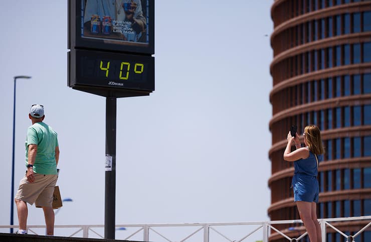 גל חום קיצוני בספרד (צילום: Marcelo del Pozo/Getty Images) גל חום קיצוני בספרד