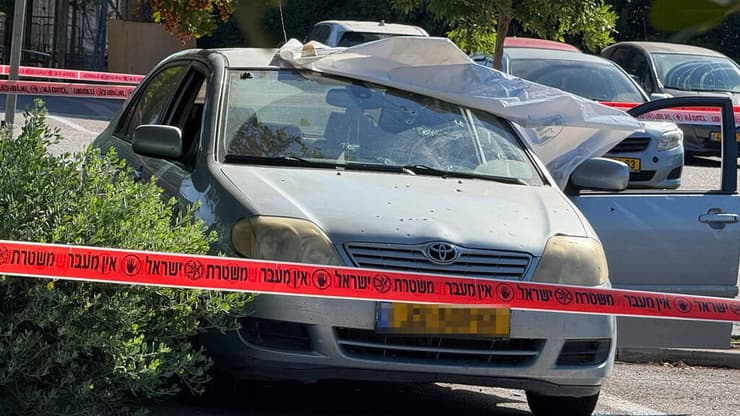 זירת רצח ביגור, בתחילת החודש (צילום: איתן גליקמן) זירת הרצח ביגור