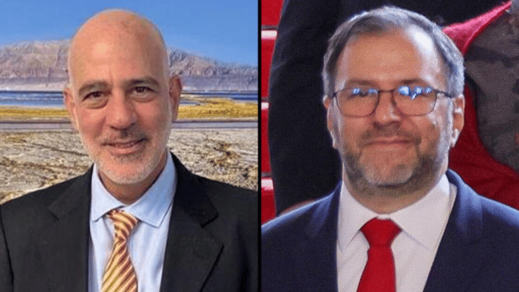 שר החוץ של ונצואלה יבאן גיל והשגריר יועד מגן (צילום: משרד החוץ) יבאן גיל והשגריר יועד מגן