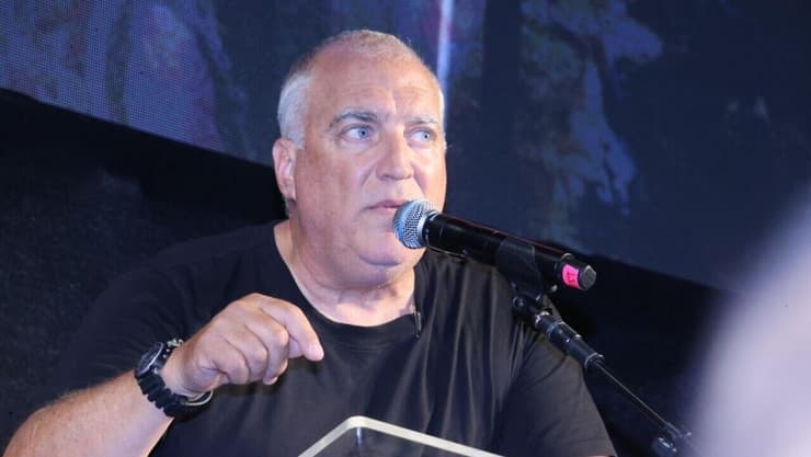 העצרת בכיכר החטופים לציון יום האלף (צילום: מוטי קמחי) העצרת בכיכר החטופים לציון יום האלף
