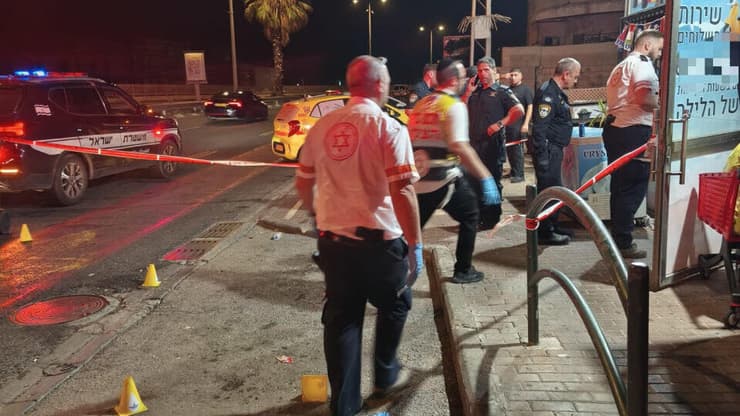 צילום: תיעוד מבצעי מד"א זירת הירי בשדרות ההגנה בחיפה