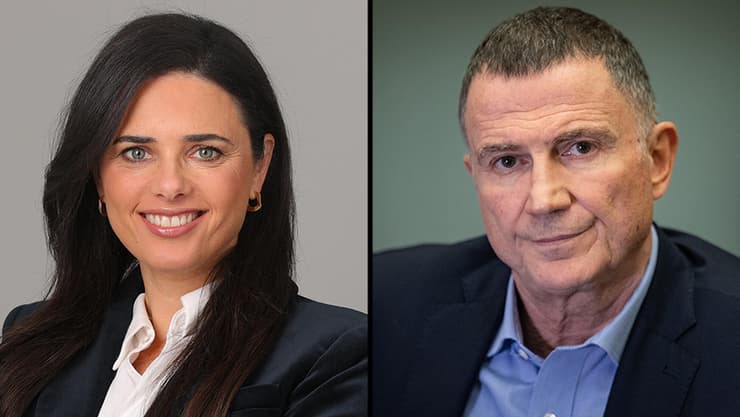 יולי אדלשטיין ואיילת שקד (צילום: אלכס קולומויסקי, ירון ברנר) יולי אדלשטיין איילת שקד