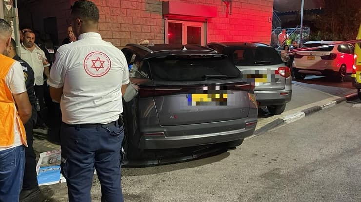 זירת הירי בדיר חנא (צילום: תיעוד מבצעי מד"א) זירת הירי בדיר חנא