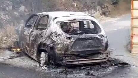 רכב שרוף שאותר באום אל פחם רכב שרוף שאותר באום אל פחם