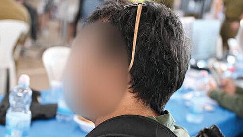 רס"ן במיל' ש'. "מגינים על הבית" (צילום: קובי קואנקס) רס"ן (במיל') ש'. "מגינים על הבית"