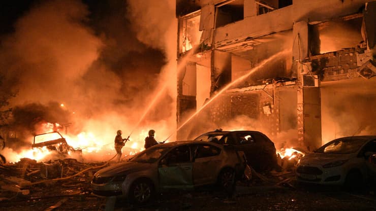 צילום: AP Photo/Danylo Antoniuk מתקפה רוסיה אוקראינה קייב