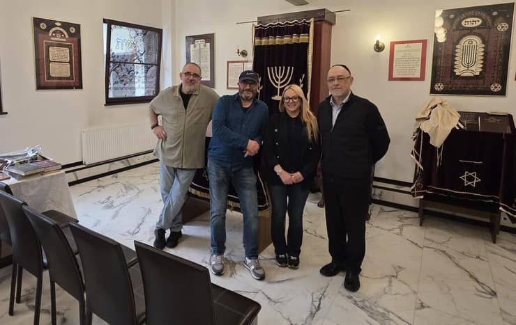 מימין לשמאל: מיכאל סאמט, אילת מאמו שי, מרק ברנד ומיכאל רוצקי