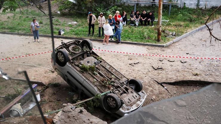 צילום: REUTERS/Thomas Peter מתקפה רוסיה אוקראינה קייב