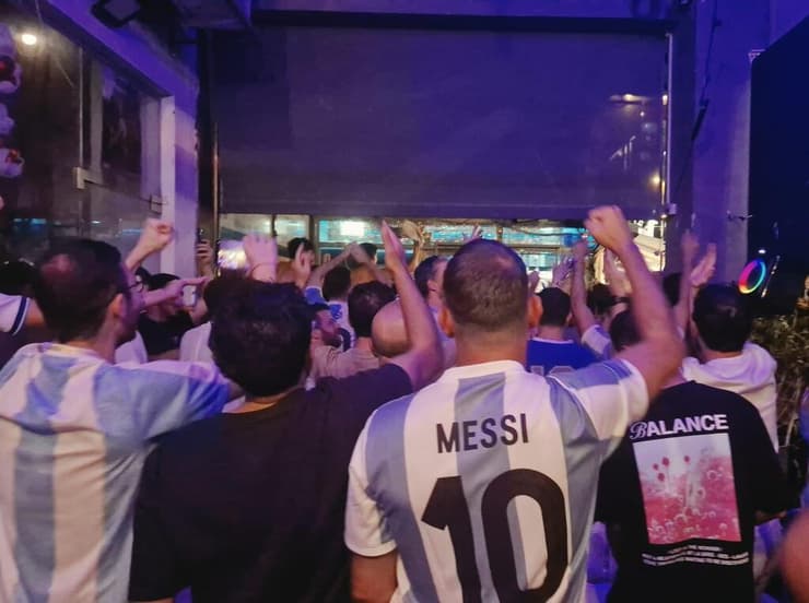 אוהדי ארגנטינה (צילום: ליאור בן עמי) אוהדי ארגנטינה