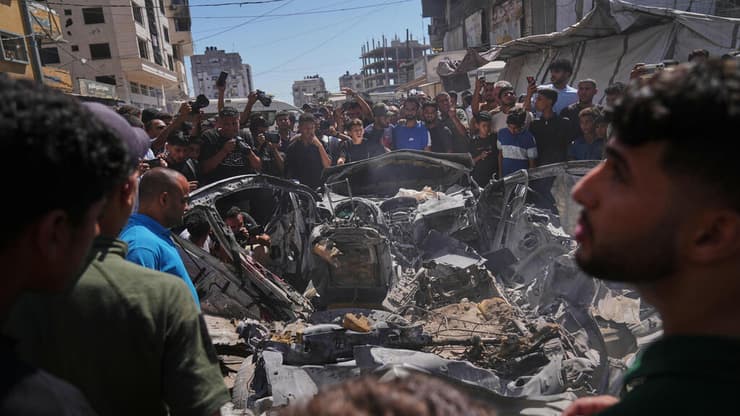 עזה (צילום: AP Photo/Jehad Alshrafi) עזה