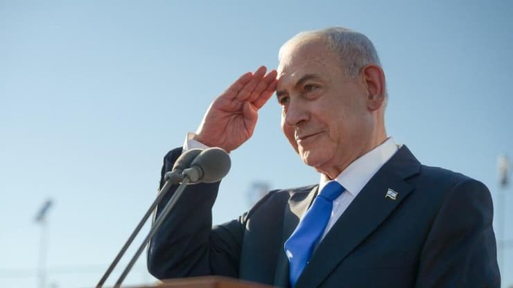 נתניהו. עדיין לא ברור מתי יפגוש את טראמפ (צילום: מעיין טואף, לע״מ) ראש הממשלה נתניהו בטקס סיום קורס טיס 192