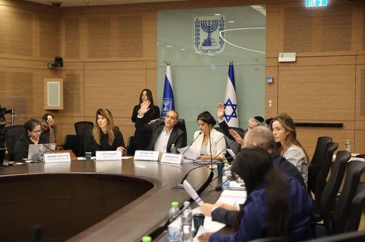 הדיון בוועדה, היום (צילום: אלכס קולומויסקי) הלומי קרב מתעמתים עם חברי הועדה
