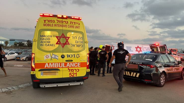 זירת הניסיון לרצח בחוף הסטודנטים בחיפה