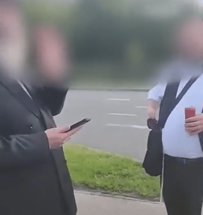 מתוך הסרטון שתיעד את התקרית (צילום: מתוך הרשתות החברתיות) צילום מסך