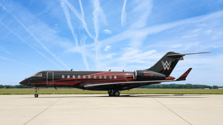 למכירה: המטוס של ה-WWE (צילום: Hagerty Jet Group / AvBuyer) המטוס של ה-WWE מוצע למכירה