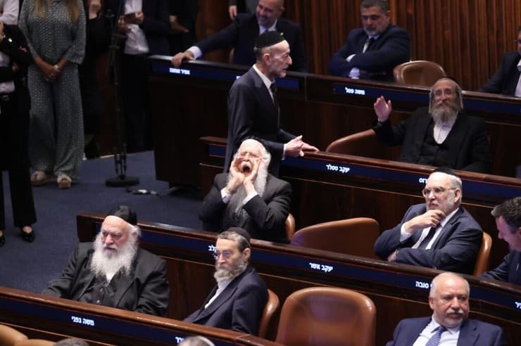 הצבעה לחוק שירות ביטחון במליאת הכנסת (צילום: אלכס קולומויסקי) הצבעה לחוק שירות ביטחון במליאת הכנסת