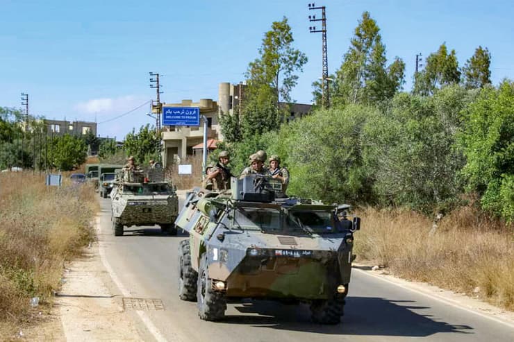 צבא לבנון בדרום המדינה (צילום: LEBANESE ARMY PRESS OFFICE / AFP) צבא לבנון בדרום המדינה
