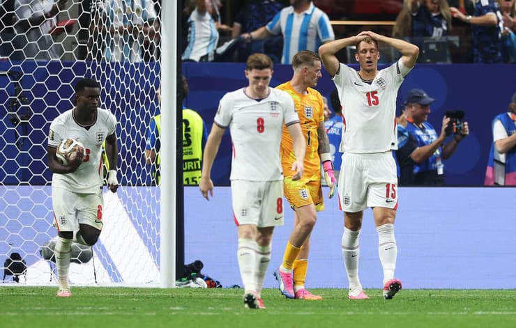 הפנים אומרות הכל (צילום: Richard Pelham/Getty Images/AFP ) אנגליה ארגנטינה
