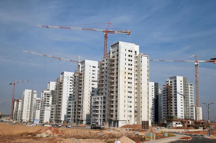 אתר בנייה (צילום: אוראל כהן) אתר בנייה