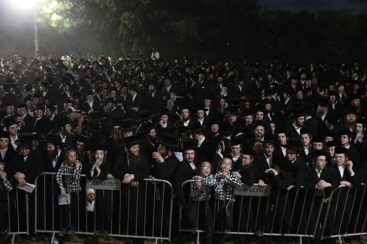 צילום: מוטי קמחי הפגנה של חרדים, חסידי צאנז מחוץ לכלא 10