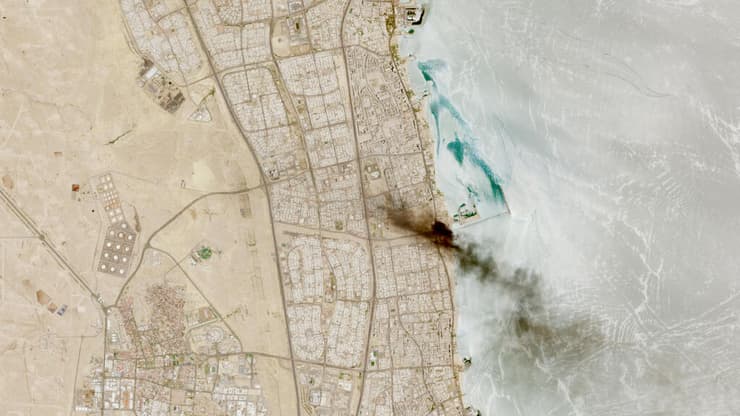 תקיפות בכווית (צילום: European Union/Copernicus Sentinel-2/Handout via REUTERS ) תקיפות בכווית