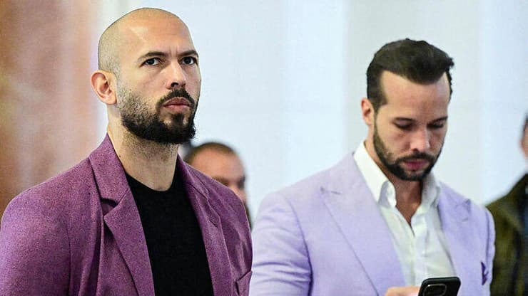 האחים טייט. מתמודדים במקביל עם חקירות והליכים משפטיים בכמה מדינות (AFP) האחים אנדרו וטריסטן טייט