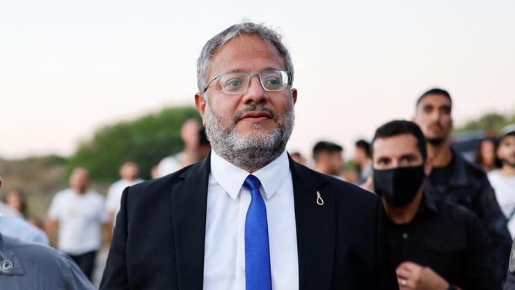 בן גביר (צילום: REUTERS/Amir Cohen) צעדת אנשי ימין לעבר עזה