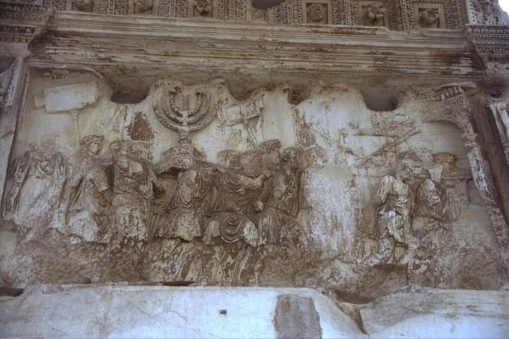תבליט מנורת המקדש בשער טיטוס, רומא