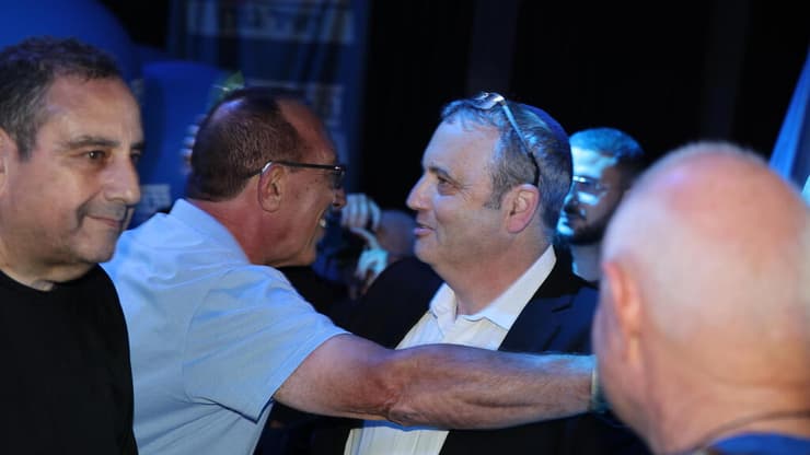 מקום 3. ח"כ גלעד קריב באירוע ההכרזה (צילום: יריב כץ ) פריימריז מפלגת הדמוקרטים