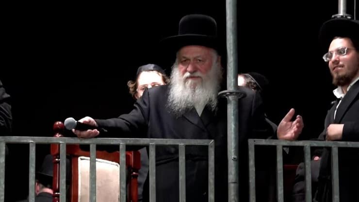 גולדקנופף (צילום: עידו ארז) מחאת חרדים ממול כלא 10