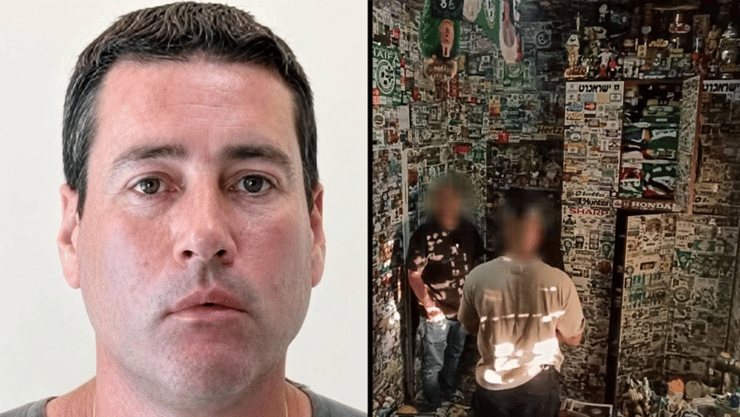 סויסה וחדרו (צילום: דוברות המשטרה ) החשוד בעבירות מין בקטינות