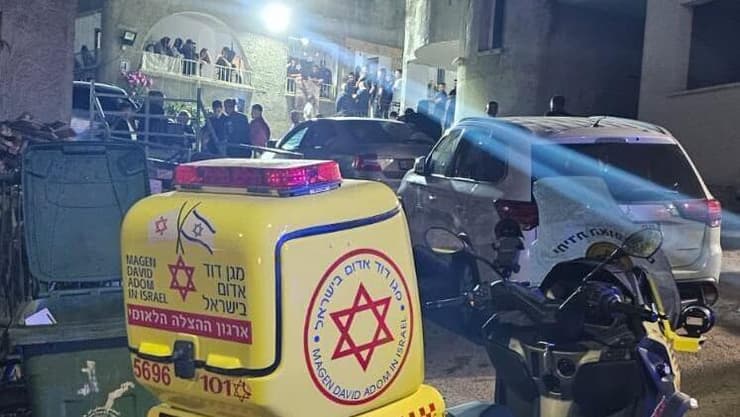 הזירה בדיר חנא (צילום: תיעוד מבצעי מד"א) זירת הפגיעה בדיר חנא