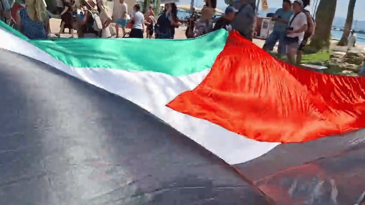 צילום: כרמלה קרשובר מחאה פרו פלסטינית בכרתים