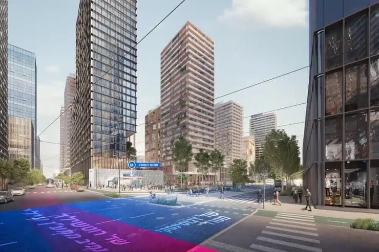 הדמיית מתחם המטרו בראשון לציון (הדמיה: דרמן ורבקל אדריכלים) הדמיית מתחם המטרו בראשון לציון