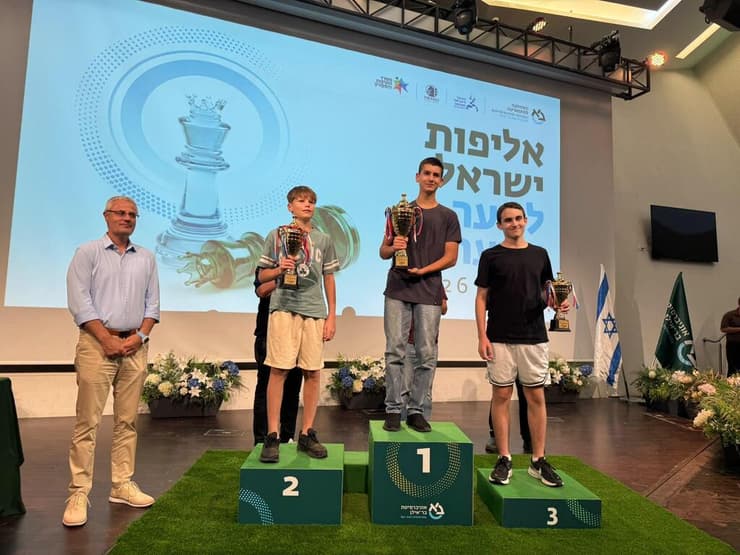 הזוכים באליפות ישראל עד גיל 14 ( צילום: דוברות אוניברסיטת בר-אילן) הזוכים באליפות ישראל עד גיל 14