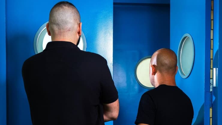 השוטרים שהפעילו את סוכן ״הנווד״ - להב 433 (צילום: יובל חן) השוטרים שהפעילו את סוכן ״הנווד״ - להב 433