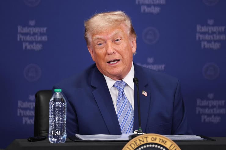 הנשיא טראמפ (צילום: Kevin Dietsch / GETTY IMAGES NORTH AMERICA / AFP) הנשיא טראמפ