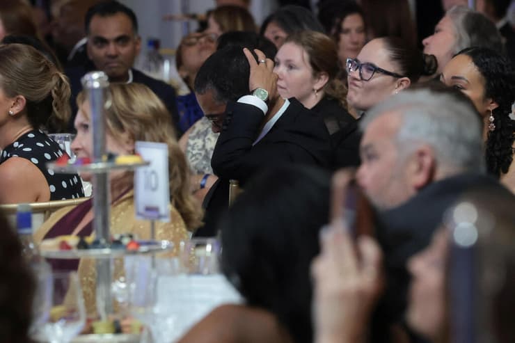 צילום: REUTERS/Jonathan Ernst אירוע כתבי הבית הלבן בוושינגטון, ארה"ב