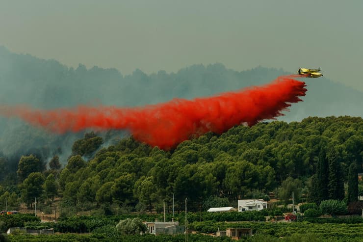 צילום: REUTERS/Eva Manez שריפה אזור ולנסיה ספרד 26 ביולי