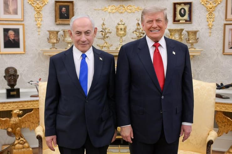 טראמפ ונתניהו בבית הלבן (צילום: מעיין טואף/ לע״מ) ראש הממשלה בנימין נתניהו נפגש עם נשיא ארה"ב דונלד טראמפ בבית הלבן