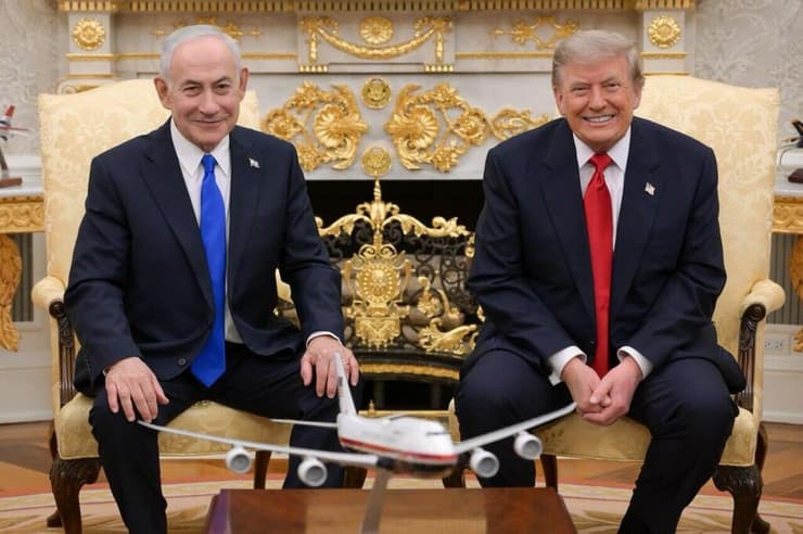 ראש הממשלה בנימין נתניהו נפגש עם נשיא ארה"ב דונלד טראמפ בבית הלבן