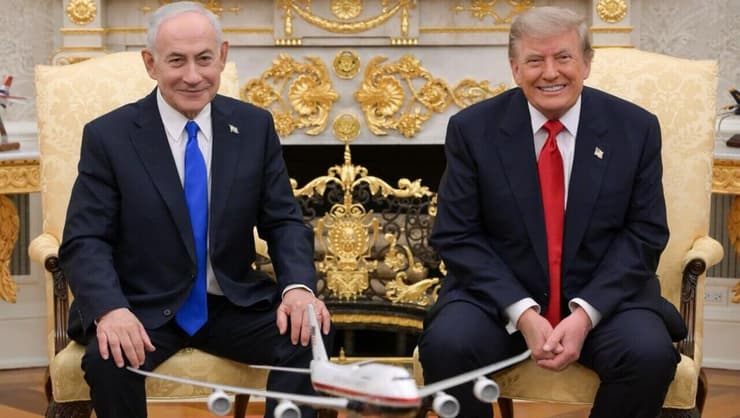 ראש הממשלה בנימין נתניהו נפגש עם נשיא ארה"ב דונלד טראמפ בבית הלבן