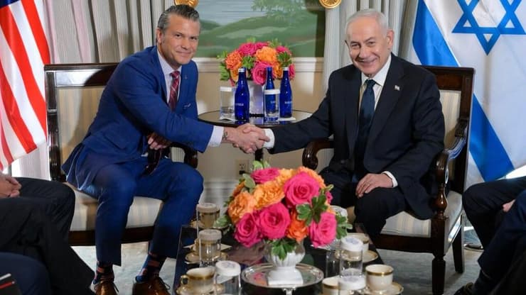 הגסת' לצד נתניהו בוושינגטון לפני חודש. "בעלת ברית למופת" (צילום: מעיין טואף/ לע״מ) נתניהו והגסת' בוושינגטון