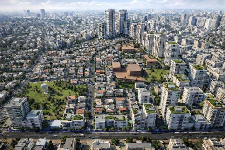 חידוש אזור התעשייה רמלה (הדמיה: משרד יער אדריכלים) חידוש אזור התעשייה רמלה