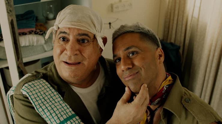 "יש פה קאסט שהוא חלום, וגם בית משוגעים". מתוך "גבעה 338" (צילום: איציק פורטל, באדיבות סרטי יונייטד קינג) מתוך "גבעה 338"
