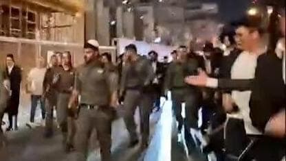 צילום: מ.ר הפגנת חרדים קיצוניים בירושלים
